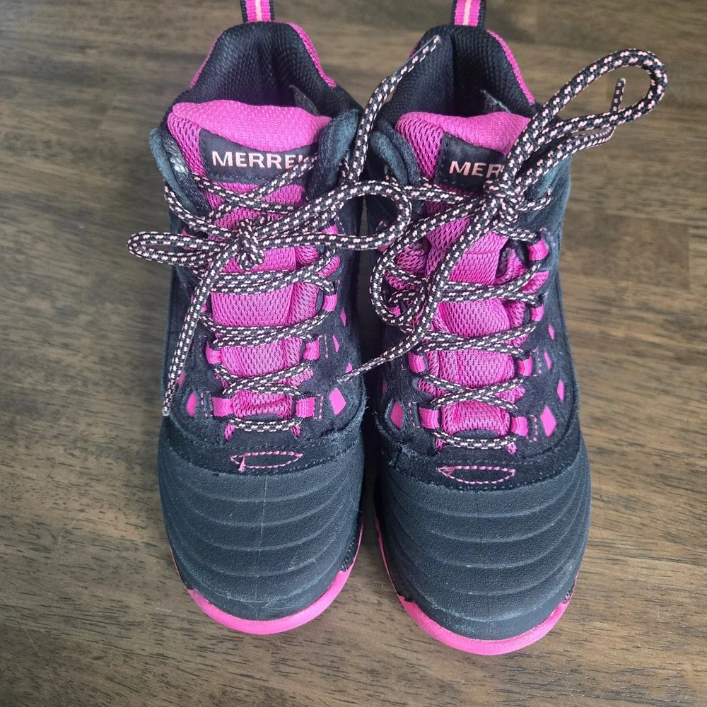 Merrell Thermo Shiver 2.0 Waterproof Winter Boots Black Pink Kids 13M MK161285